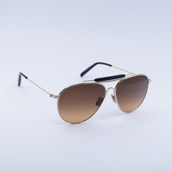 Tom Ford FT0995 32E Raphael Sunglasses Gold Aviator Frame, Brown Gradient Lenses - Picture 4 of 10